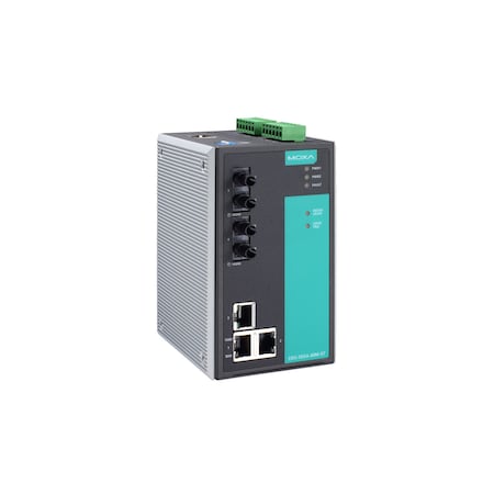 Moxa Managed Ethernet Switch W/ 3 10/100Baset(X)Ports, Eds-505A-Mm-St-T EDS-505A-MM-ST-T